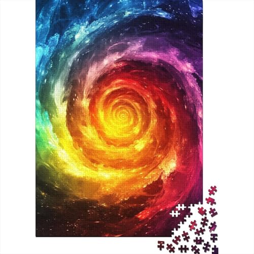 Wirbelsturm Puzzle 1000-teilige Schwer Puzzle Spielzeug Lernspiel Impossible Herausforderungsspielzeug Für Erwachsene Kinder 1000pcs (75x50cm) von BHIRCJKD