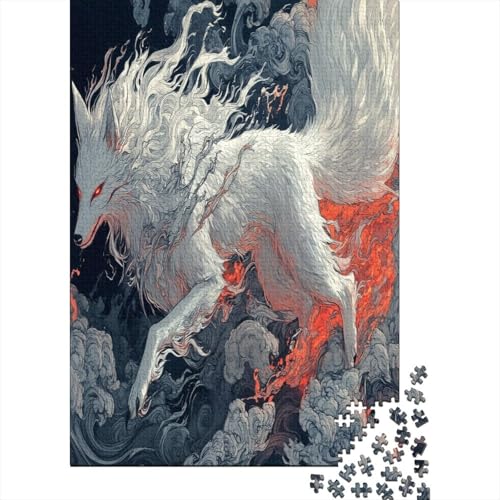 Wolf Puzzles 1000 Teile Schwer Puzzle Spielzeug Lernspiel Impossible Herausforderung Spielzeug Für Erwachsene Und Kinder Ab 14 Jahren 1000pcs (75x50cm) von BHIRCJKD