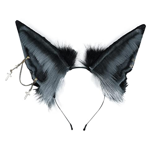 BHOLI Wolfskostüm-Stirnband, Halloween-Kostüm aus Kunstfell, Cosplay, Wolfskostüm, Halloween-Kostüm, Halloween-Kostüm, Weihnachtsfeier für Weihnachten BHOLI Wolfskostüm-Stirnband, Halloween-Kostüm aus Kunstfell, Cosplay, Wolfskostüm, Halloween-Kostüm, Halloween-Kostüm, Weihnachtsfeier für Weihnachten von BHOLI