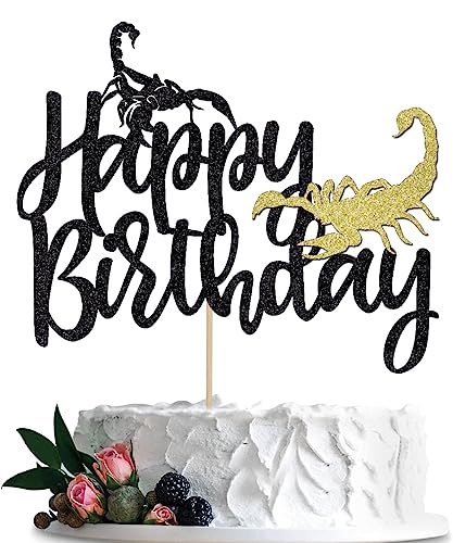 BIABISD Skorpion Cake Toppers, Skorpion Themed Happy Birthday Cake Toppers, Skorpion Themed Birthday Party Dekorationen BIABISD Skorpion Cake Toppers, Skorpion Themed Happy Birthday Cake Toppers, Skorpion Themed Birthday Party Dekorationen von BIABISD