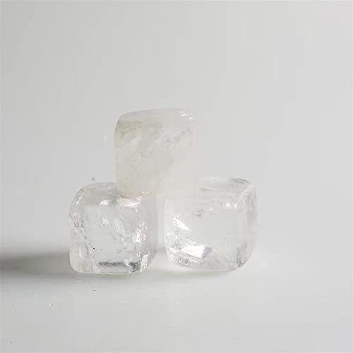 17 mm-22 mm Rohe klare Quarzkristalle, Würfel for Rohsteine, 10 Stück, geeignet for Heimkristall Voller Textur von BIANMTSW