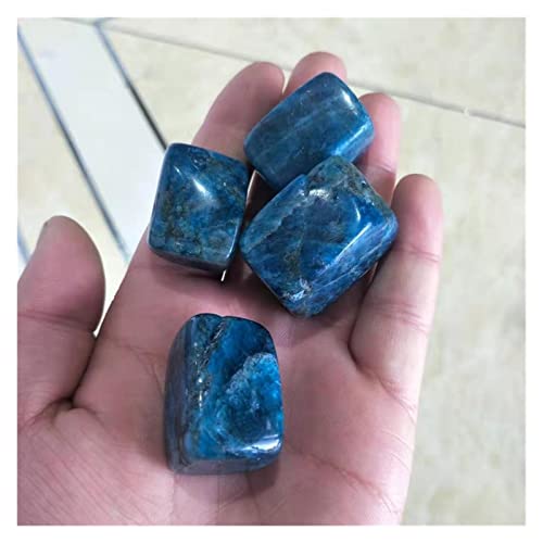 Quadratische Form natürlicher Blauer Apatitkristall stürzte Würfelstein 18mm-22mm 5pc Voller Textur von BIANMTSW
