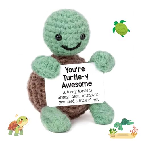Schildkröte Kuscheltier Positive Geschenke,Turtle Gifts Emotional Support Geschenk Deko Gestrickte Mini Emotionale Unterstützung Schildkröten Gehäkelte Kuscheltiere Geburtstag für Frauen Geschwister Schildkröte Kuscheltier Positive Geschenke,Turtle Gifts Emotional Support Geschenk Deko Gestrickte Mini Emotionale Unterstützung Schildkröten Gehäkelte Kuscheltiere Geburtstag für Frauen Geschwister von BIBITI