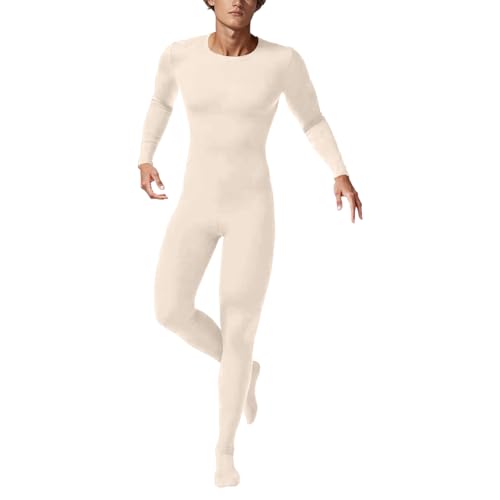 BIBOKAOKE Herren Stealth-Kostüm Einfarbig Body Ganzkörper-Overall für Erwachsene Bühnenauftritte Halbpack Jumpsuit Dehnbarer Bodystocking Party Clubwear Faschingskostüm von BIBOKAOKE