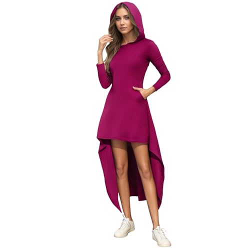 BIBOKAOKE Kleider Damen Mittelalterliches GothicKleid Renaissance-Kleid mit Kapuze für Cosplay Karneval Halloween Familienkostüm viktorianisches Hexenkostüm von BIBOKAOKE