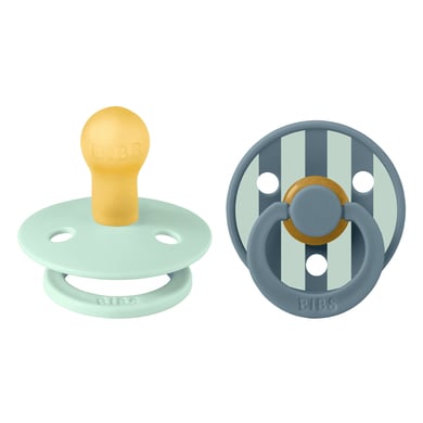 BIBS® Schnuller Studio Colour 2 Stk. 0-6 Monate in Nordic Mint Petrol Mix von BIBS®
