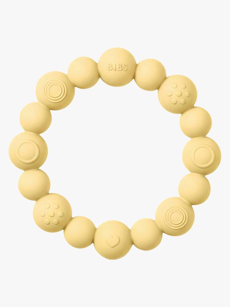 BIBS Beaded Beißring, Pale Butter BIBS Beaded Beißring, Pale Butter von BIBS