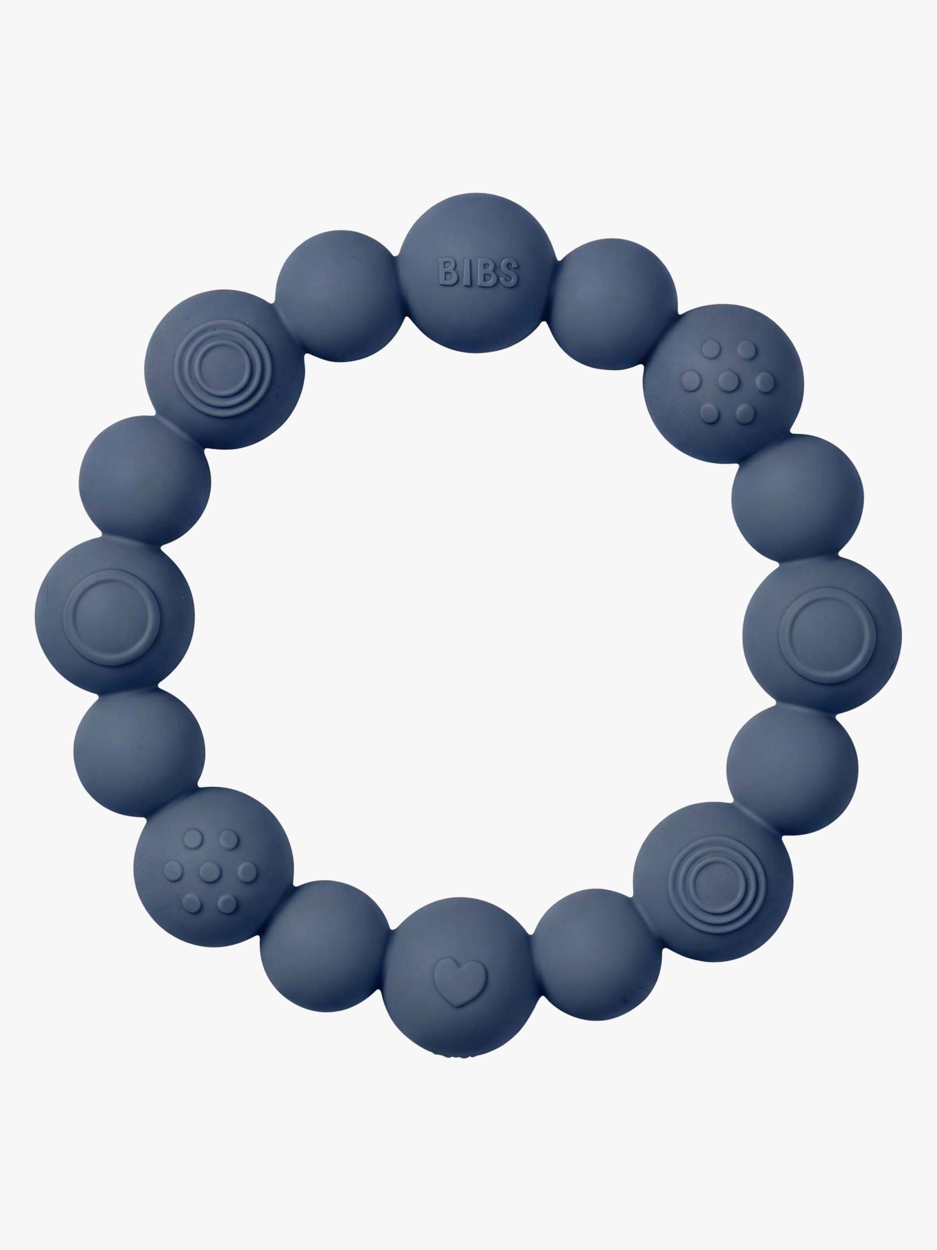 BIBS Beaded Beißring, Steel Blue von BIBS