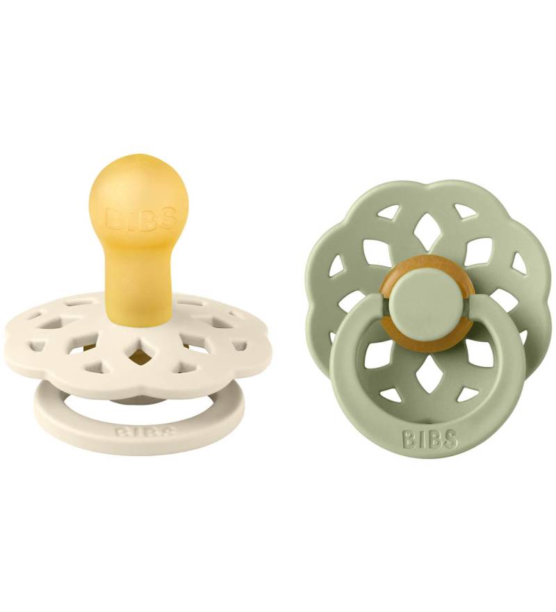 BIBS Böhmen Schnuller - 2er-Pack - Gr. 1 - Rund - Ivory/Sage - BIBS - One Size - Schnuller BIBS Böhmen Schnuller - 2er-Pack - Gr. 1 - Rund - Ivory/Sage - BIBS - One Size - Schnuller von BIBS