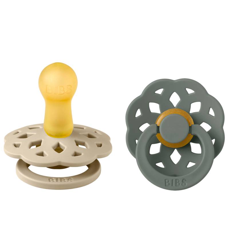 BIBS Böhmen Schnuller - 2er-Pack - Gr. 1 - Rund - Vanilla/Kiefer - BIBS - One Size - Schnuller BIBS Böhmen Schnuller - 2er-Pack - Gr. 1 - Rund - Vanilla/Kiefer - BIBS - One Size - Schnuller von BIBS