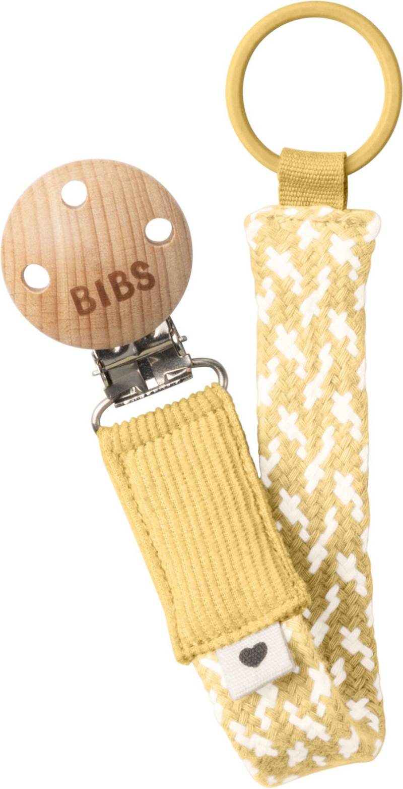 BIBS Braid Schnullerhalter, Pale Butter/Ivory von BIBS