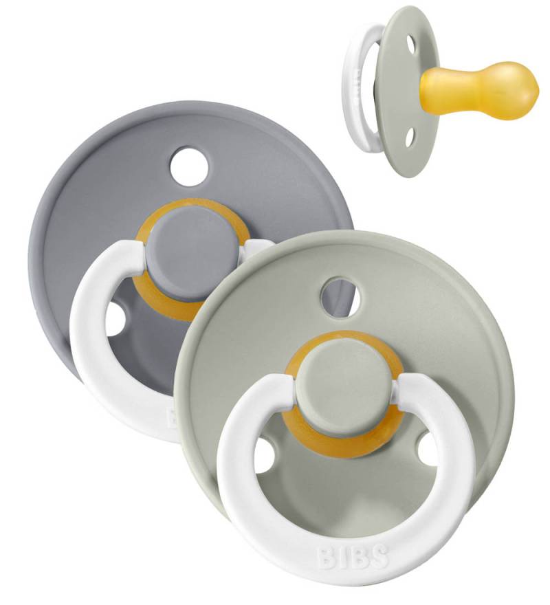 BIBS Colour Leuchtende Schnuller - Gr. 2 - 2er-Pack - Rund - Sag - BIBS - 6-18 mt - Schnuller BIBS Colour Leuchtende Schnuller - Gr. 2 - 2er-Pack - Rund - Sag - BIBS - 6-18 mt - Schnuller von BIBS