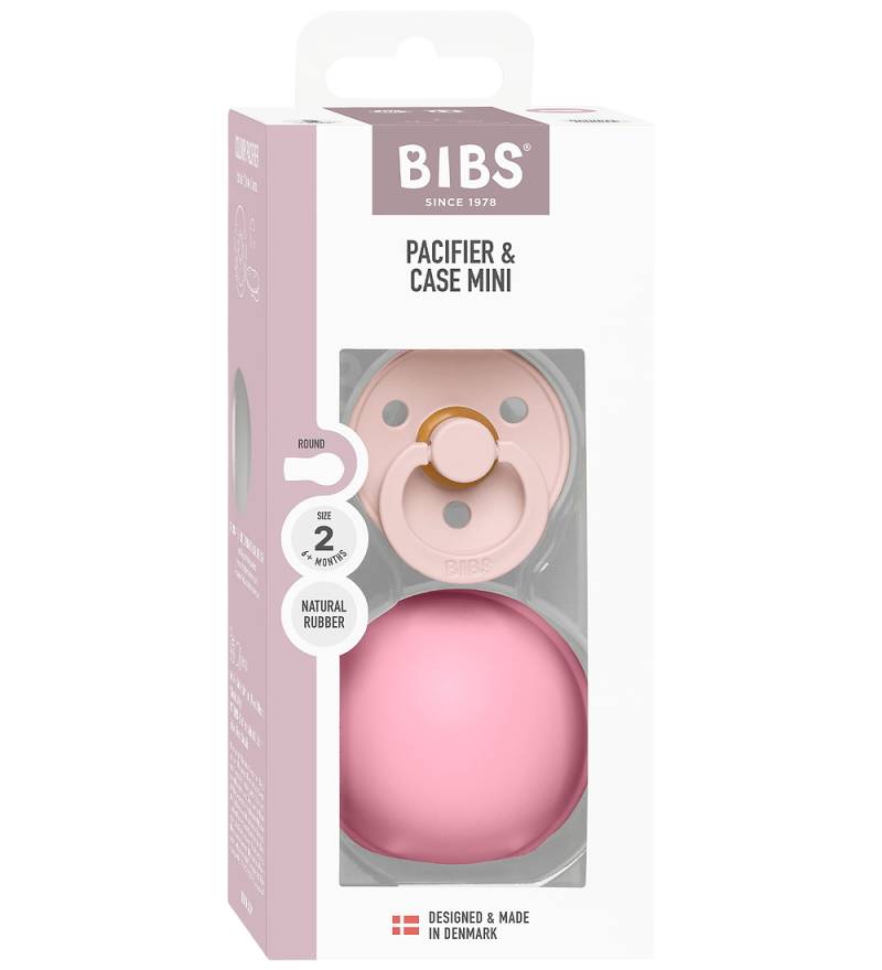 BIBS Colour Schnuller/Schnullerbox - Gr. 2 - Rund - Petal/Baby P - BIBS - 6-18 mt - Schnuller BIBS Colour Schnuller/Schnullerbox - Gr. 2 - Rund - Petal/Baby P - BIBS - 6-18 mt - Schnuller von BIBS