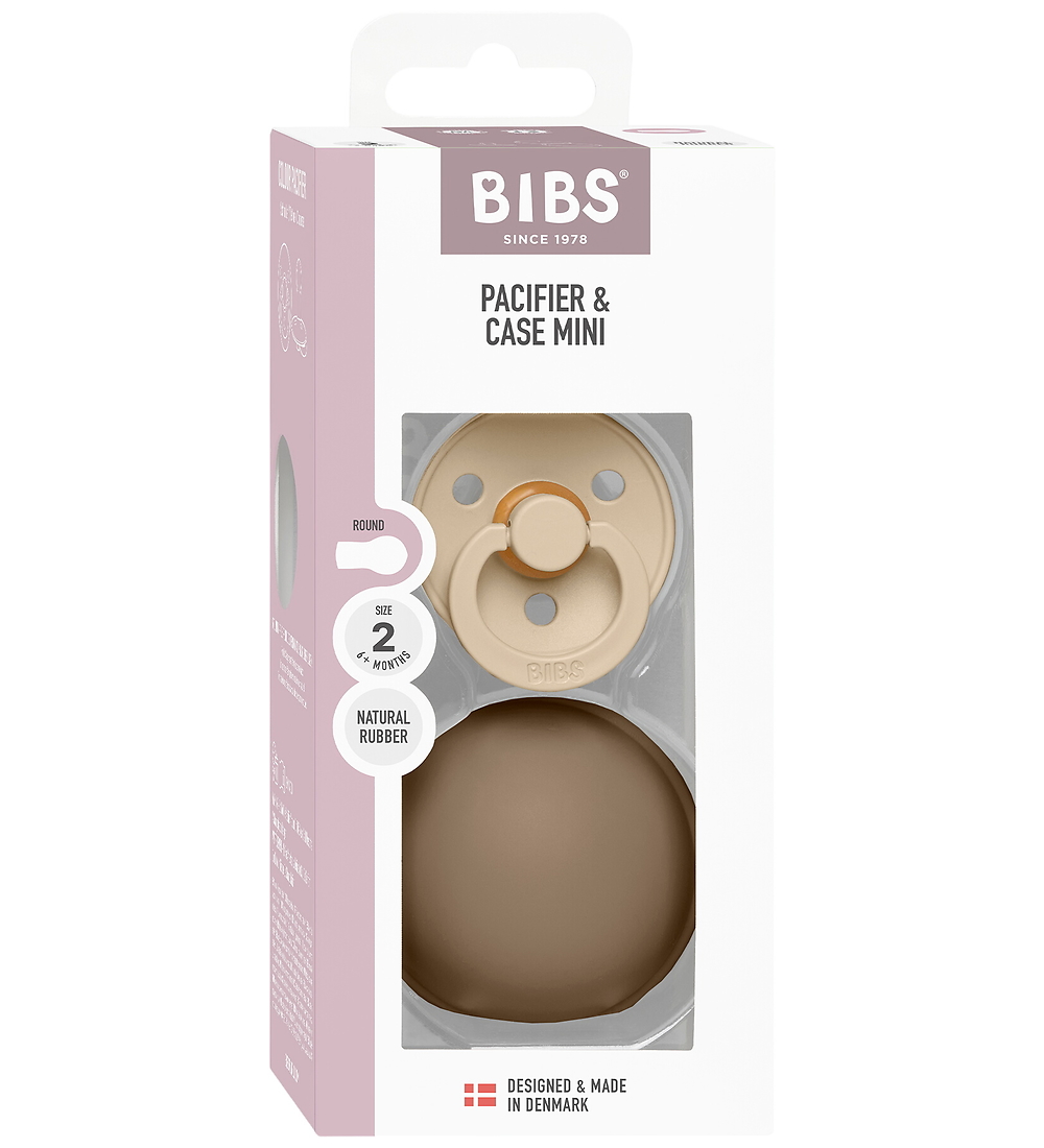 BIBS Colour Schnuller/Schnullerbox - Gr. 2 - Rund - Vanilla/Dark - BIBS - 6-18 mt - Schnuller BIBS Colour Schnuller/Schnullerbox - Gr. 2 - Rund - Vanilla/Dark - BIBS - 6-18 mt - Schnuller von BIBS