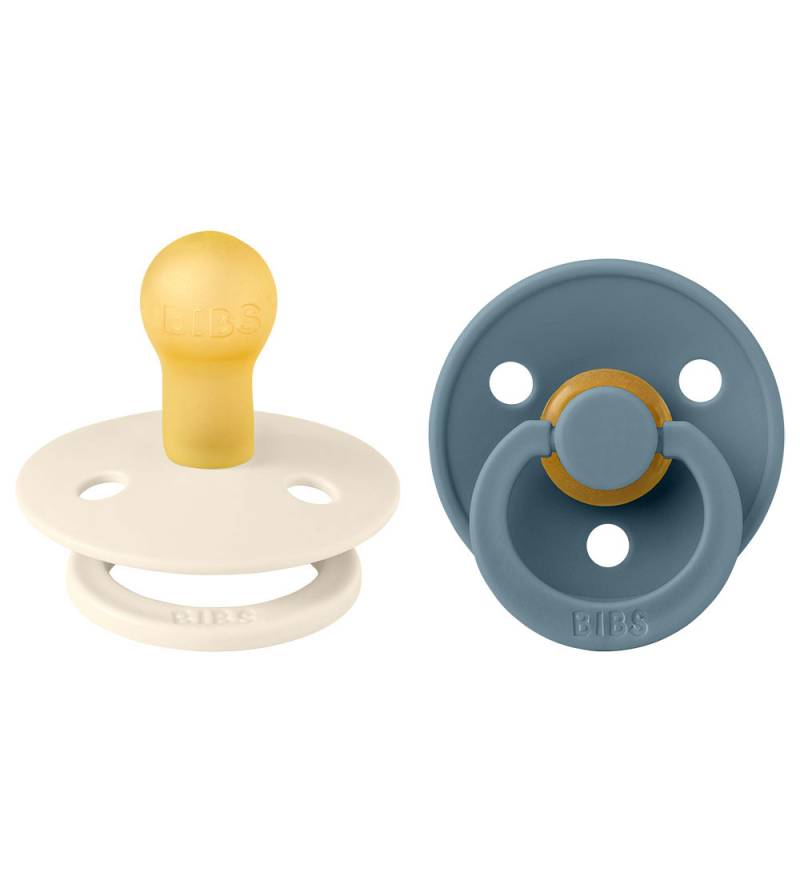 BIBS Colour Schnuller - 2er-Pack - Gr. 1 - Rund - Ivory/Petrol - BIBS - 0-6 mt - Schnuller BIBS Colour Schnuller - 2er-Pack - Gr. 1 - Rund - Ivory/Petrol - BIBS - 0-6 mt - Schnuller von BIBS