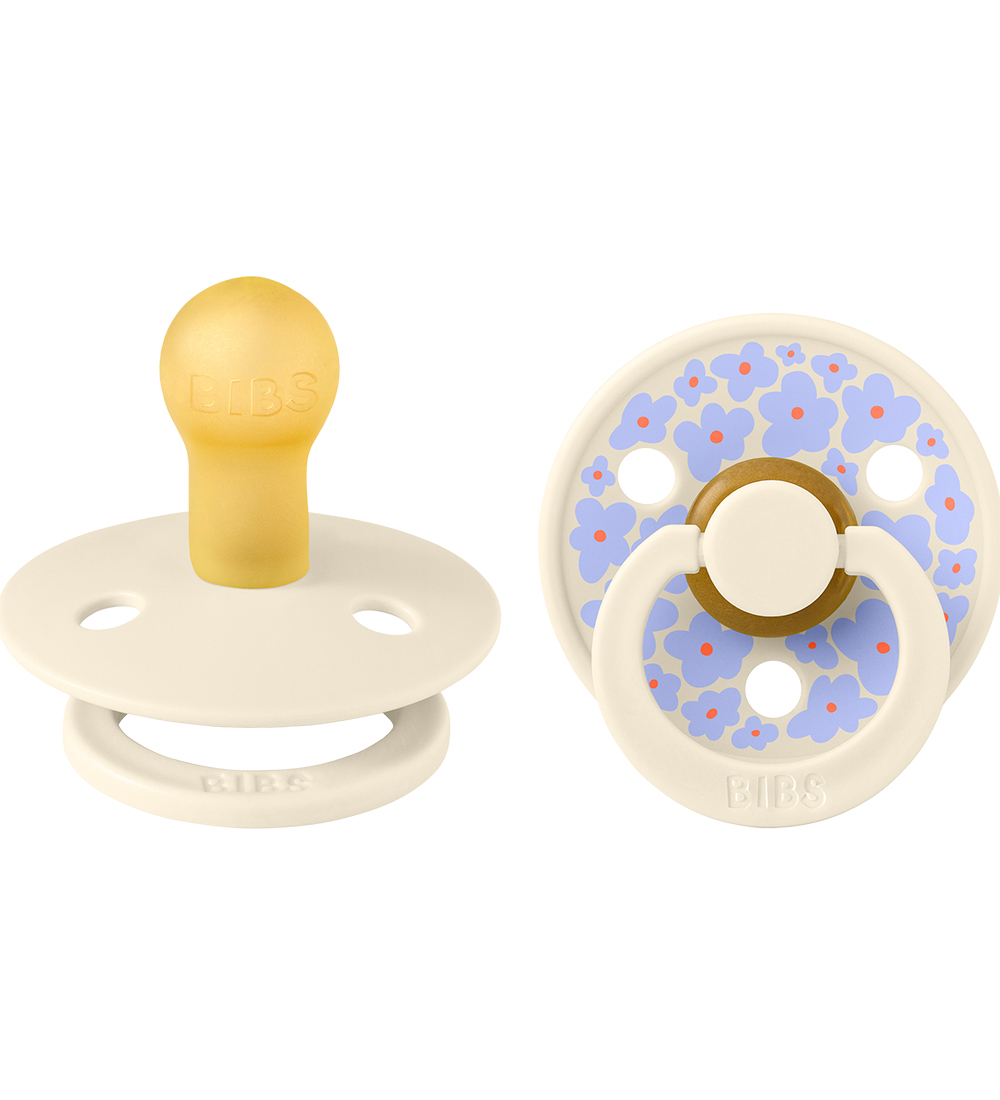 BIBS Colour Schnuller - 2er-Pack - Gr. 1 - Rund - Ivory m. Blume - BIBS - 0-6 mt - Schnuller BIBS Colour Schnuller - 2er-Pack - Gr. 1 - Rund - Ivory m. Blume - BIBS - 0-6 mt - Schnuller von BIBS