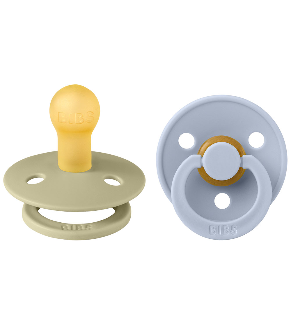 BIBS Colour Schnuller - 2er-Pack - Gr. 1 - Rund - Khaki/Dusty Bl - BIBS - 0-6 mt - Schnuller BIBS Colour Schnuller - 2er-Pack - Gr. 1 - Rund - Khaki/Dusty Bl - BIBS - 0-6 mt - Schnuller von BIBS