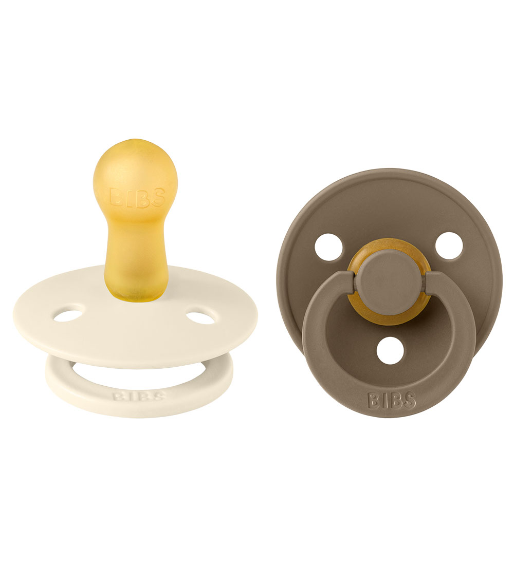 BIBS Colour Schnuller - 2er-Pack - Gr. 2 - Rund - Ivory/Dark Oak - BIBS - 6-18 mt - Schnuller BIBS Colour Schnuller - 2er-Pack - Gr. 2 - Rund - Ivory/Dark Oak - BIBS - 6-18 mt - Schnuller von BIBS