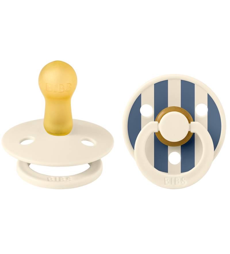 BIBS Colour Schnuller - 2er-Pack - Gr. 2 - Rund - Ivory/Steel Bl - BIBS - 6-18 mt - Schnuller BIBS Colour Schnuller - 2er-Pack - Gr. 2 - Rund - Ivory/Steel Bl - BIBS - 6-18 mt - Schnuller von BIBS