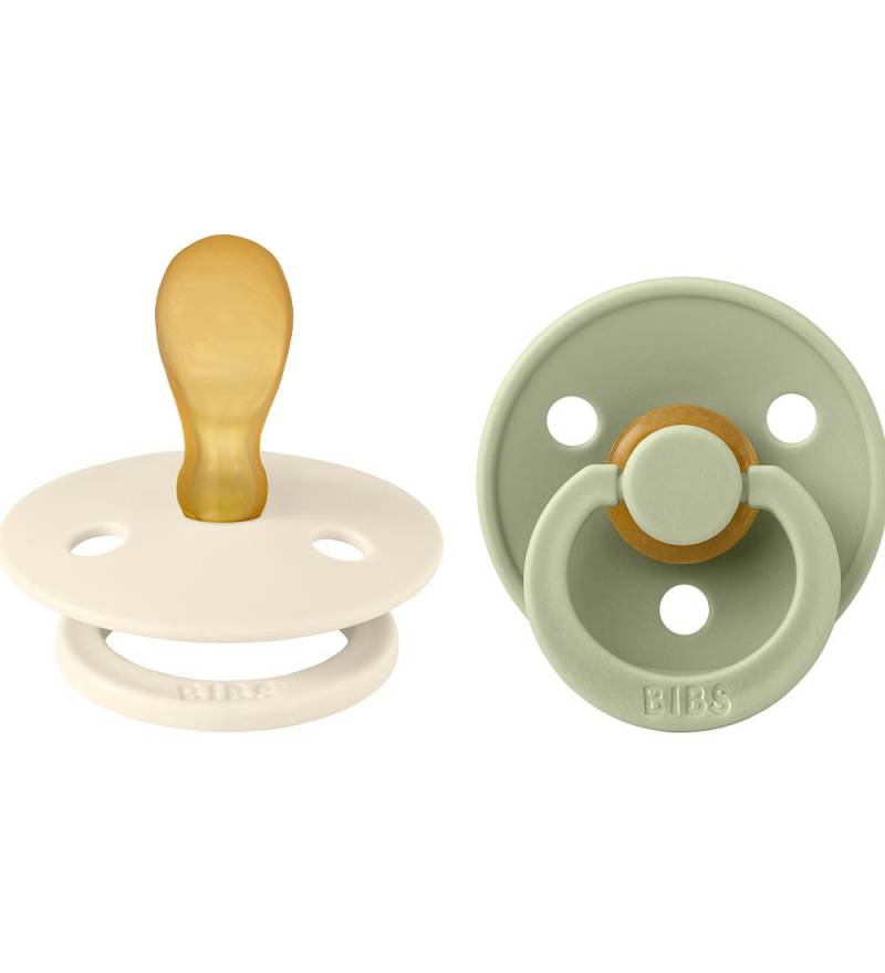 BIBS Colour Schnuller - 2er-Pack - Gr. 2 - Symmetrisch - Ivory/S - BIBS - 6-18 mt - Schnuller von BIBS