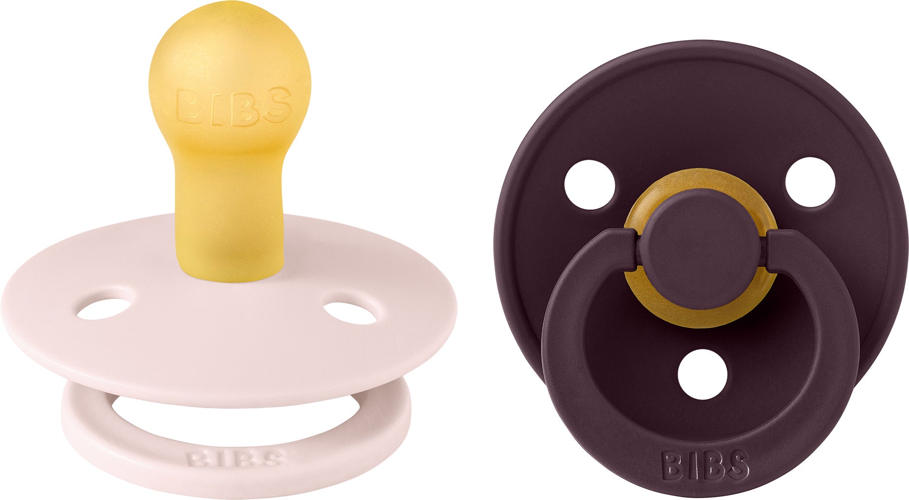 BIBS Colour Schnuller 2er-Pack Größe 1, Petal/Plum BIBS Colour Schnuller 2er-Pack Größe 1, Petal/Plum von BIBS