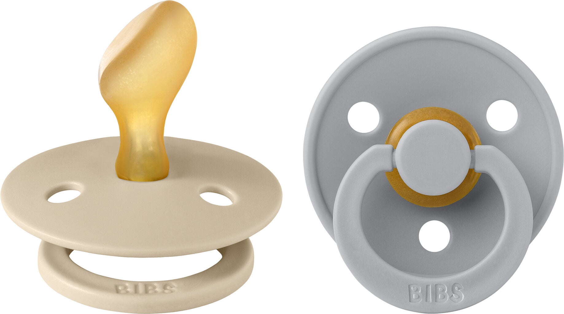 BIBS Colour Schnuller 2er-Pack Größe 2, Vanilla/Cloud BIBS Colour Schnuller 2er-Pack Größe 2, Vanilla/Cloud von BIBS
