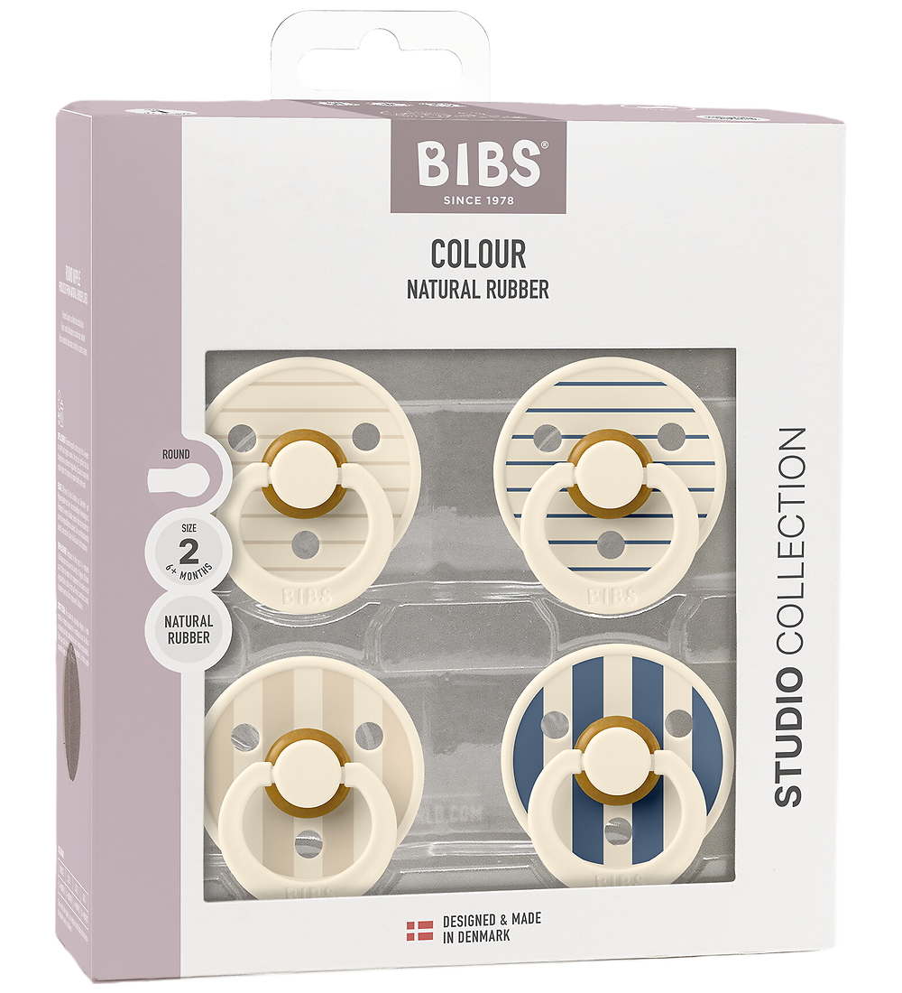 BIBS Colour Schnuller - 4er-Pack - Gr. 2 - Ivory/Vanilla/Steel B - BIBS - 6-18 mt - Schnuller BIBS Colour Schnuller - 4er-Pack - Gr. 2 - Ivory/Vanilla/Steel B - BIBS - 6-18 mt - Schnuller von BIBS