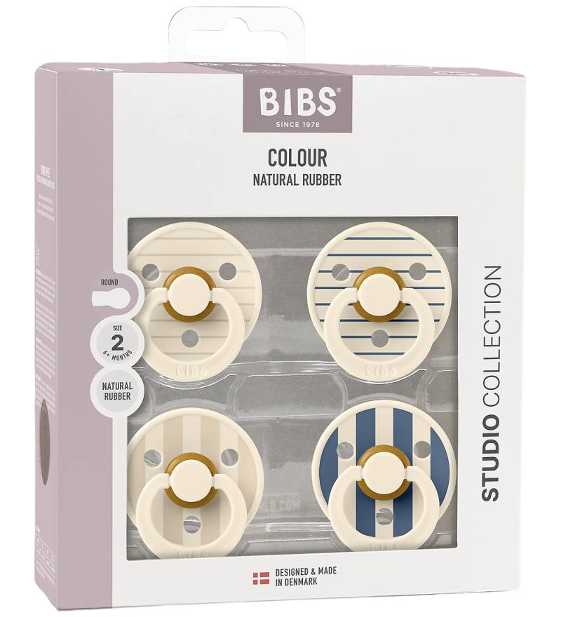 BIBS Colour Schnuller - 4er-Pack - Gr. 2 - Ivory/Vanilla/Steel B - BIBS - 6-18 mt - Schnuller BIBS Colour Schnuller - 4er-Pack - Gr. 2 - Ivory/Vanilla/Steel B - BIBS - 6-18 mt - Schnuller von BIBS