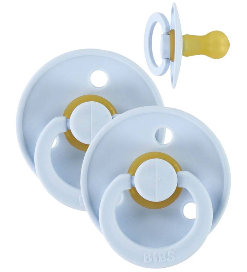 BIBS Colour Schnuller - Gr. 1 - 2er-Pack - Rund - Baby Blue - BIBS - 0-6 mt - Schnuller BIBS Colour Schnuller - Gr. 1 - 2er-Pack - Rund - Baby Blue - BIBS - 0-6 mt - Schnuller von BIBS