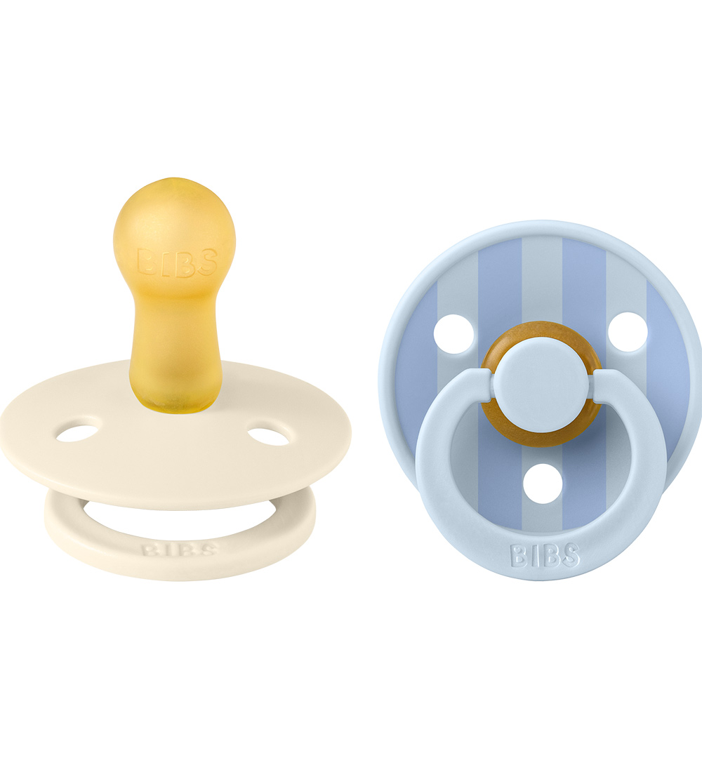BIBS Colour Schnuller - Gr. 1 - 2er-Pack - Rund - Ivory/Baby Blu - BIBS - 0-6 mt - Schnuller BIBS Colour Schnuller - Gr. 1 - 2er-Pack - Rund - Ivory/Baby Blu - BIBS - 0-6 mt - Schnuller von BIBS