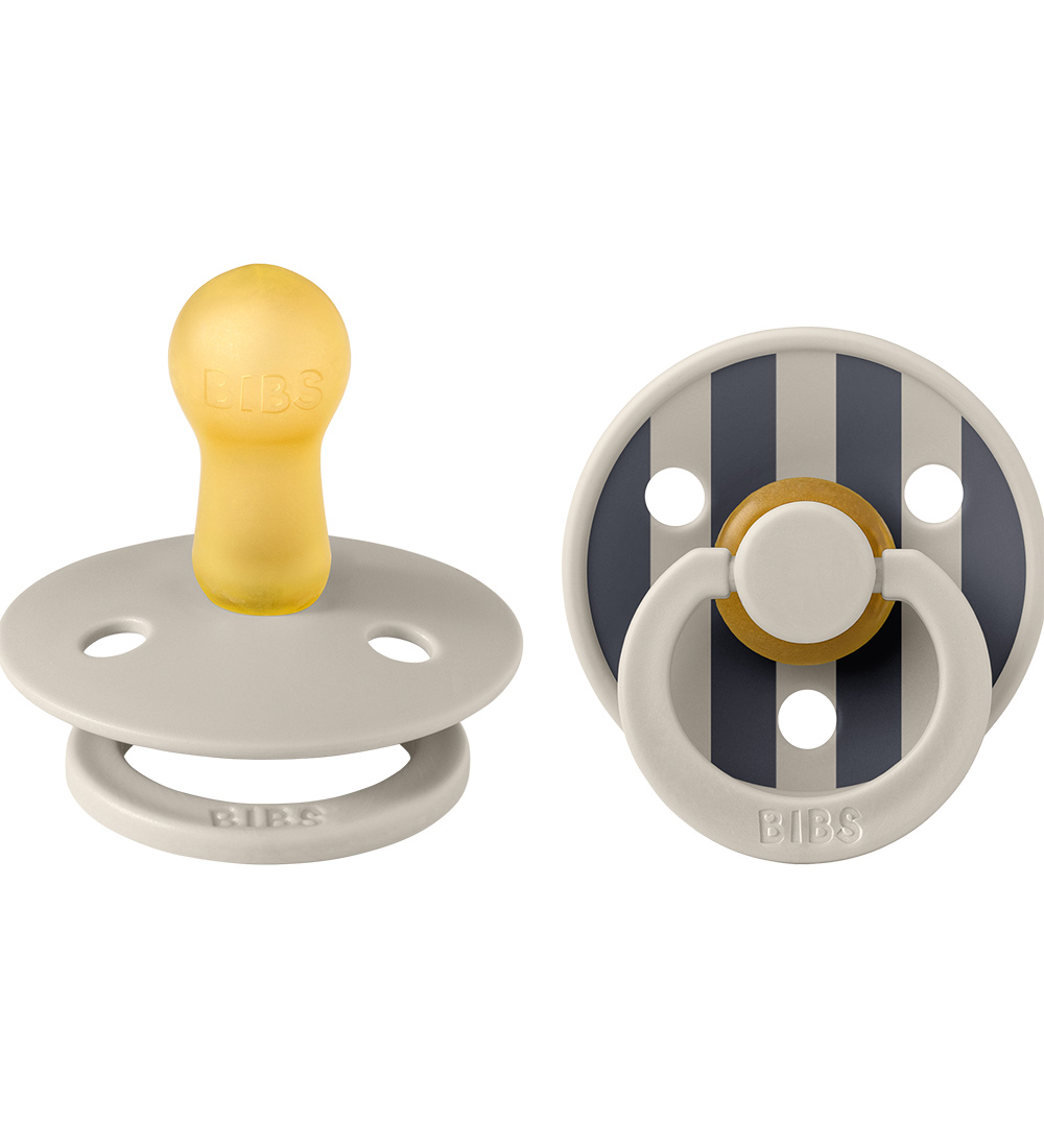 BIBS Colour Schnuller - Gr. 1 - 2er-Pack - Rund - Sand/Sand - BIBS - 0-6 mt - Schnuller von BIBS
