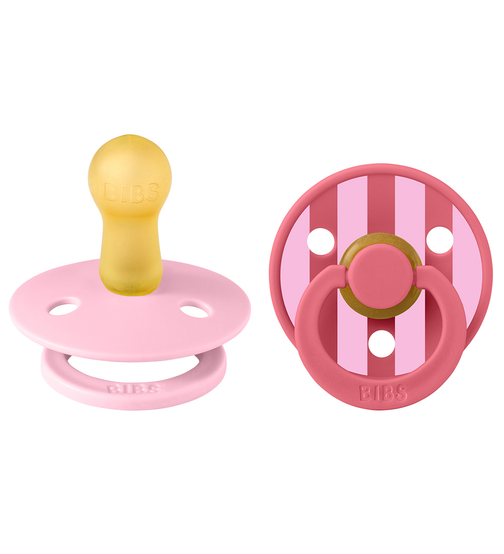 BIBS Colour Schnuller - Gr. 2 - 2er-Pack - Rund - Baby Pink/Cora - BIBS - 6-18 mt - Schnuller BIBS Colour Schnuller - Gr. 2 - 2er-Pack - Rund - Baby Pink/Cora - BIBS - 6-18 mt - Schnuller von BIBS