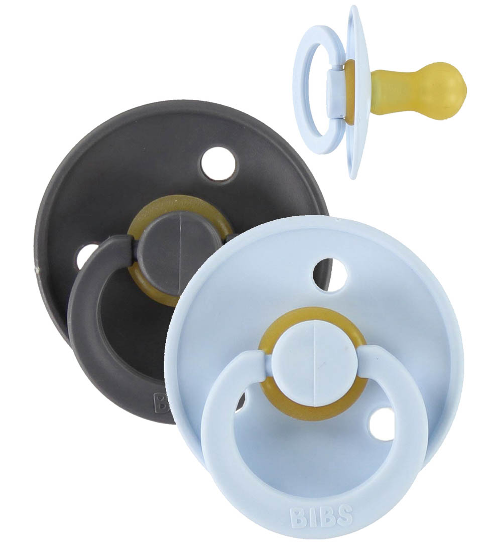 BIBS Colour Schnuller - Gr. 3 - 2er-Pack - Rund - Iron/Baby Blue - BIBS - 18+ mt - Schnuller BIBS Colour Schnuller - Gr. 3 - 2er-Pack - Rund - Iron/Baby Blue - BIBS - 18+ mt - Schnuller von BIBS