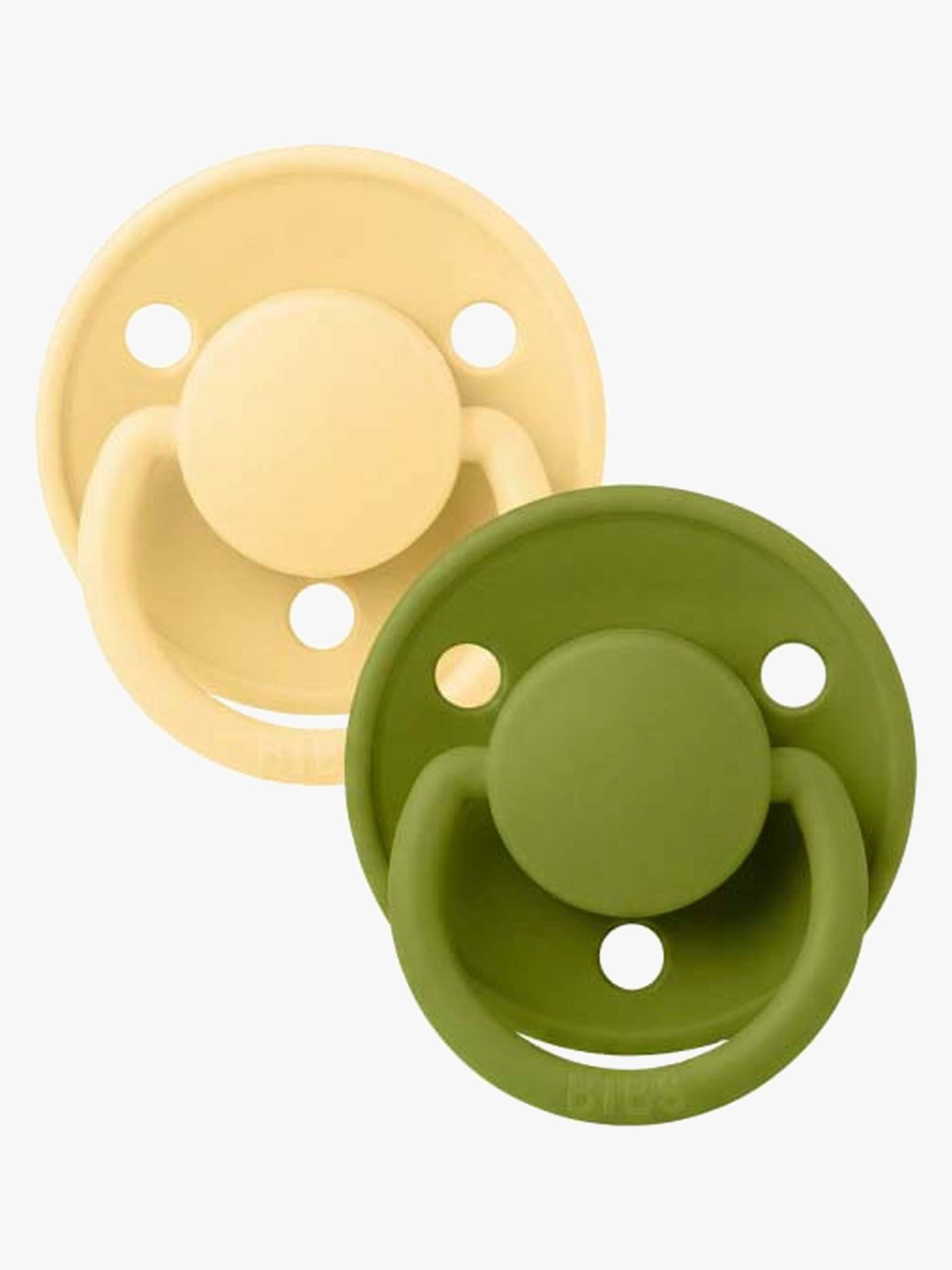 BIBS De Lux Schnuller 2er-Pack Silikon Einheitsgröße, Pale Butter/Wasabi BIBS De Lux Schnuller 2er-Pack Silikon Einheitsgröße, Pale Butter/Wasabi von BIBS