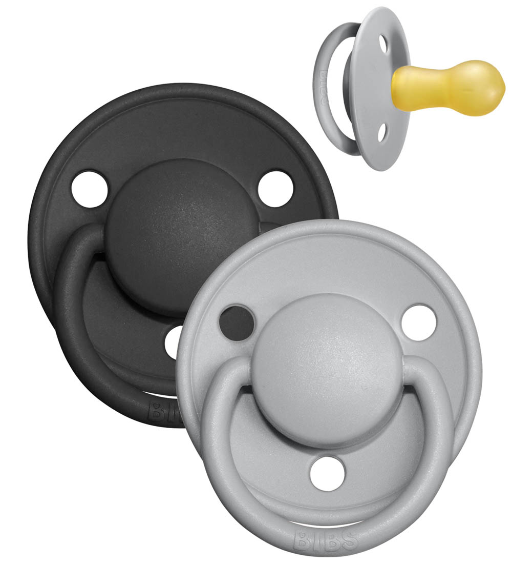 BIBS De Lux Schnuller - Gr. 2 - 2er-Pack - Rund - Cloud/Black - BIBS - 6-18 mt - Schnuller BIBS De Lux Schnuller - Gr. 2 - 2er-Pack - Rund - Cloud/Black - BIBS - 6-18 mt - Schnuller von BIBS