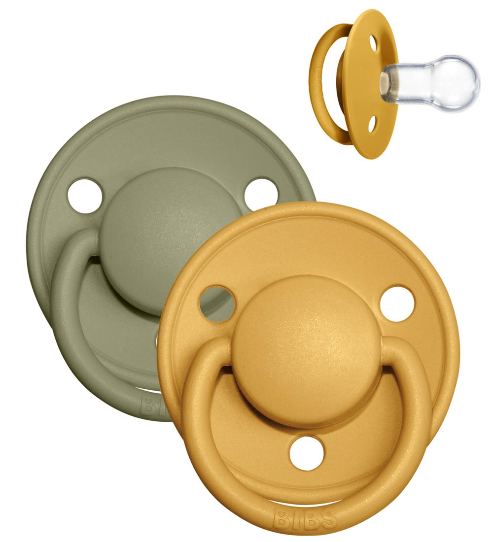 BIBS De Lux Schnuller - Onesize - 2er-Pack - Rund - Honey Bee/Ol - BIBS - 0-3 Jahre - Schnuller BIBS De Lux Schnuller - Onesize - 2er-Pack - Rund - Honey Bee/Ol - BIBS - 0-3 Jahre - Schnuller von BIBS