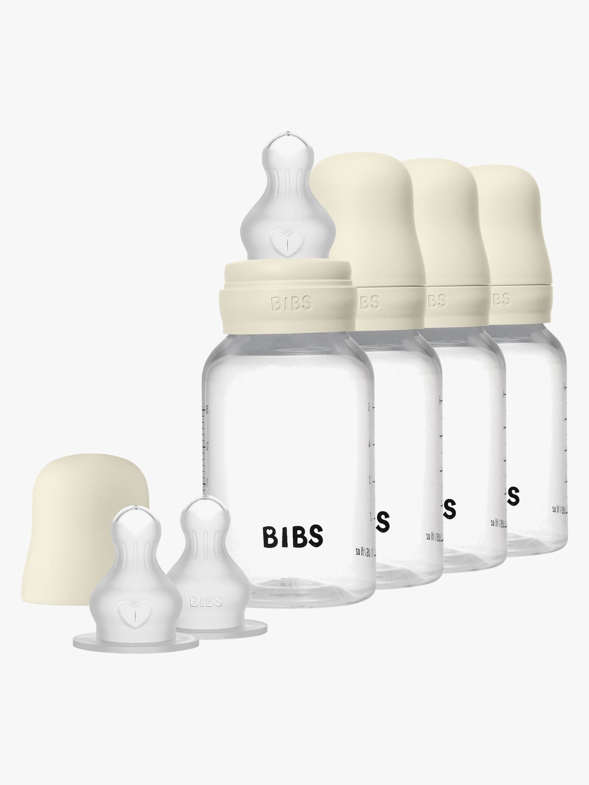 BIBS Fläschchen Silicone 4er-Pack 150 ml, Ivory von BIBS