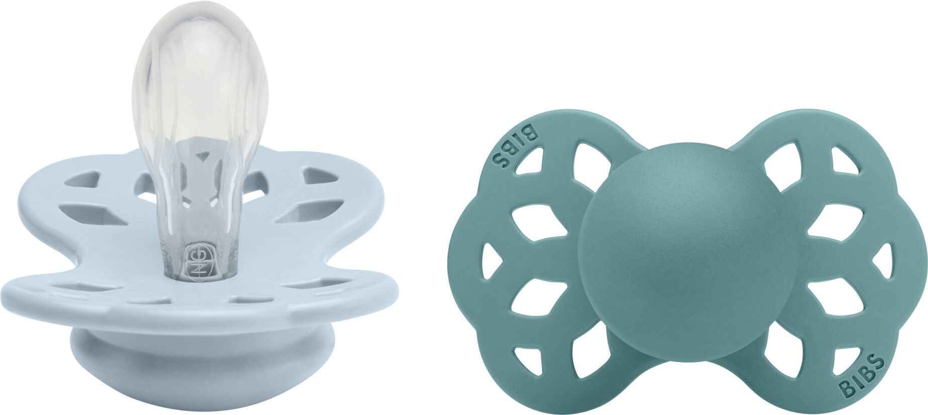BIBS Infinity Schnuller 2er-Pack Gr. 1 Symmetrical, Baby Blue/Island Sea BIBS Infinity Schnuller 2er-Pack Gr. 1 Symmetrical, Baby Blue/Island Sea von BIBS