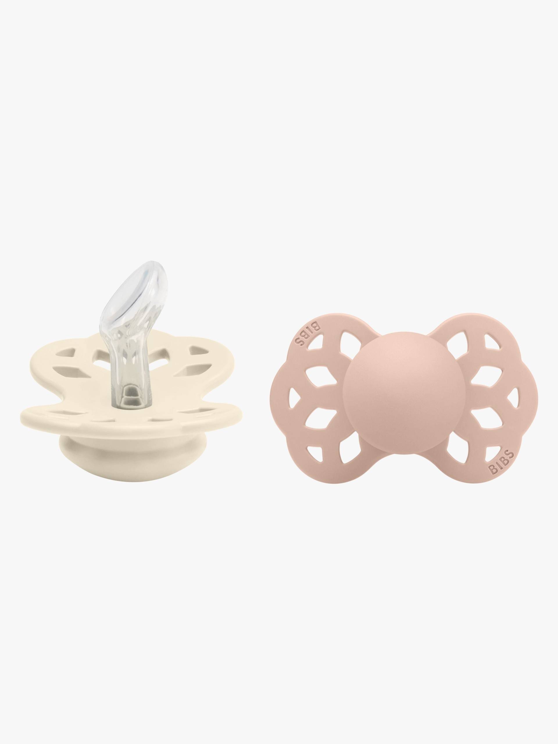 BIBS Infinity Schnuller 2er-Pack Silikon Größe 1 Anatomisch, Ivory/Blush BIBS Infinity Schnuller 2er-Pack Silikon Größe 1 Anatomisch, Ivory/Blush von BIBS