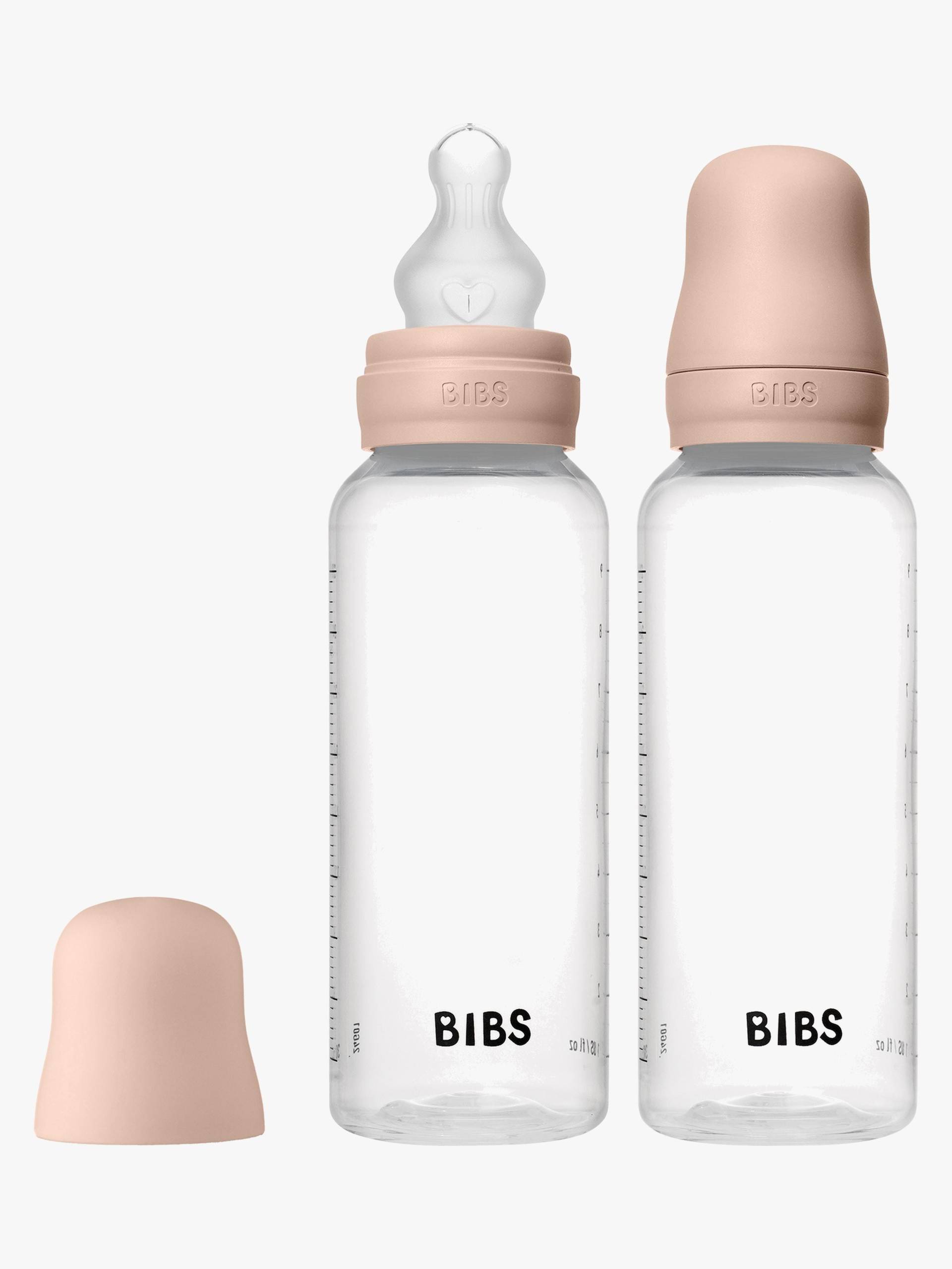 BIBS Medium Flow Fläschchen Silikon 2er-Pack 270 ml, Blush von BIBS