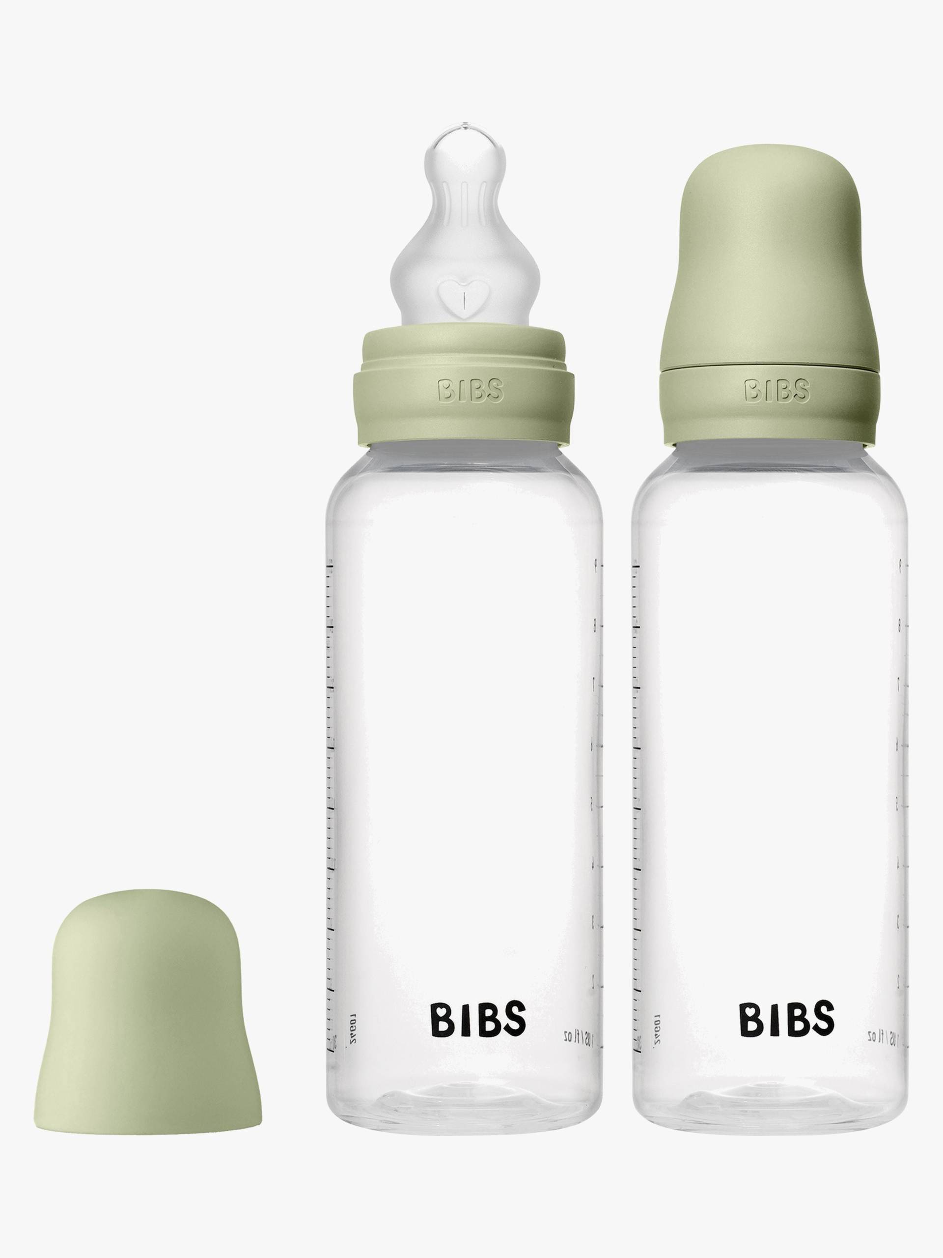 BIBS Medium Flow Fläschchen Silikon 2er-Pack 270 ml, Sage von BIBS