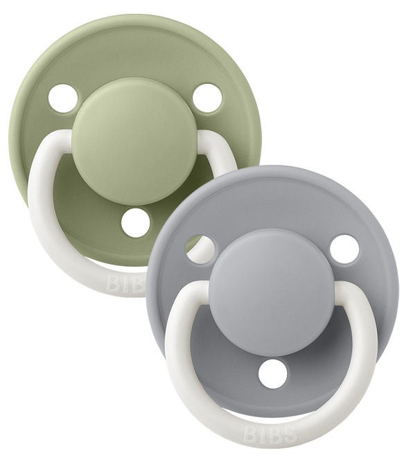 BIBS Schnuller De Lux 2er-Pack Silicone, Sage Glow/Cloud Glow BIBS Schnuller De Lux 2er-Pack Silicone, Sage Glow/Cloud Glow von BIBS