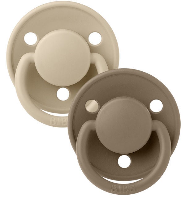BIBS Schnuller De Lux 2er-Pack Silicone, Vanilla/Dark Oak BIBS Schnuller De Lux 2er-Pack Silicone, Vanilla/Dark Oak von BIBS
