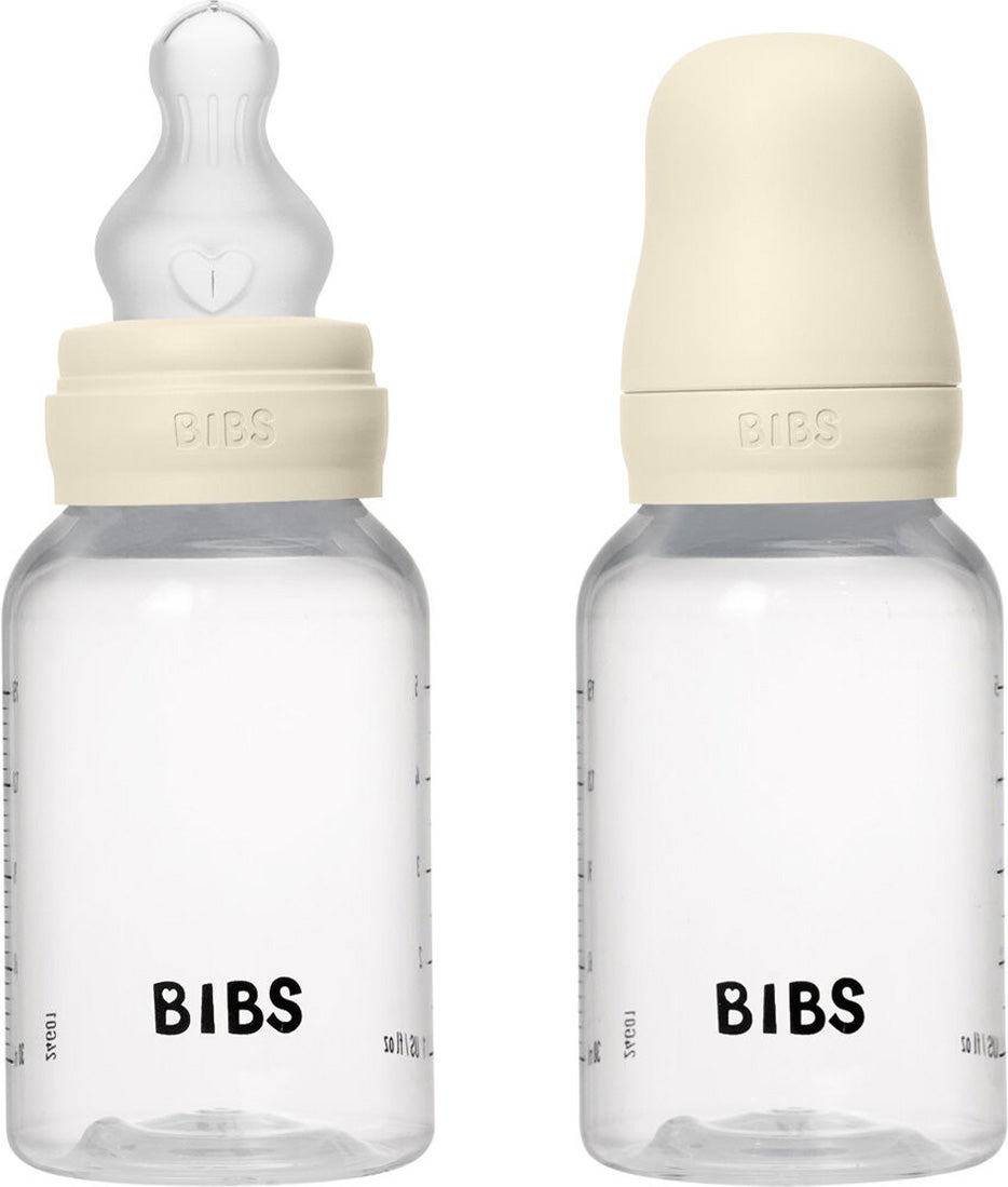BIBS Slow Flow Fläschchen Silicone 2er-Pack 150 ml, Ivory BIBS Slow Flow Fläschchen Silicone 2er-Pack 150 ml, Ivory von BIBS