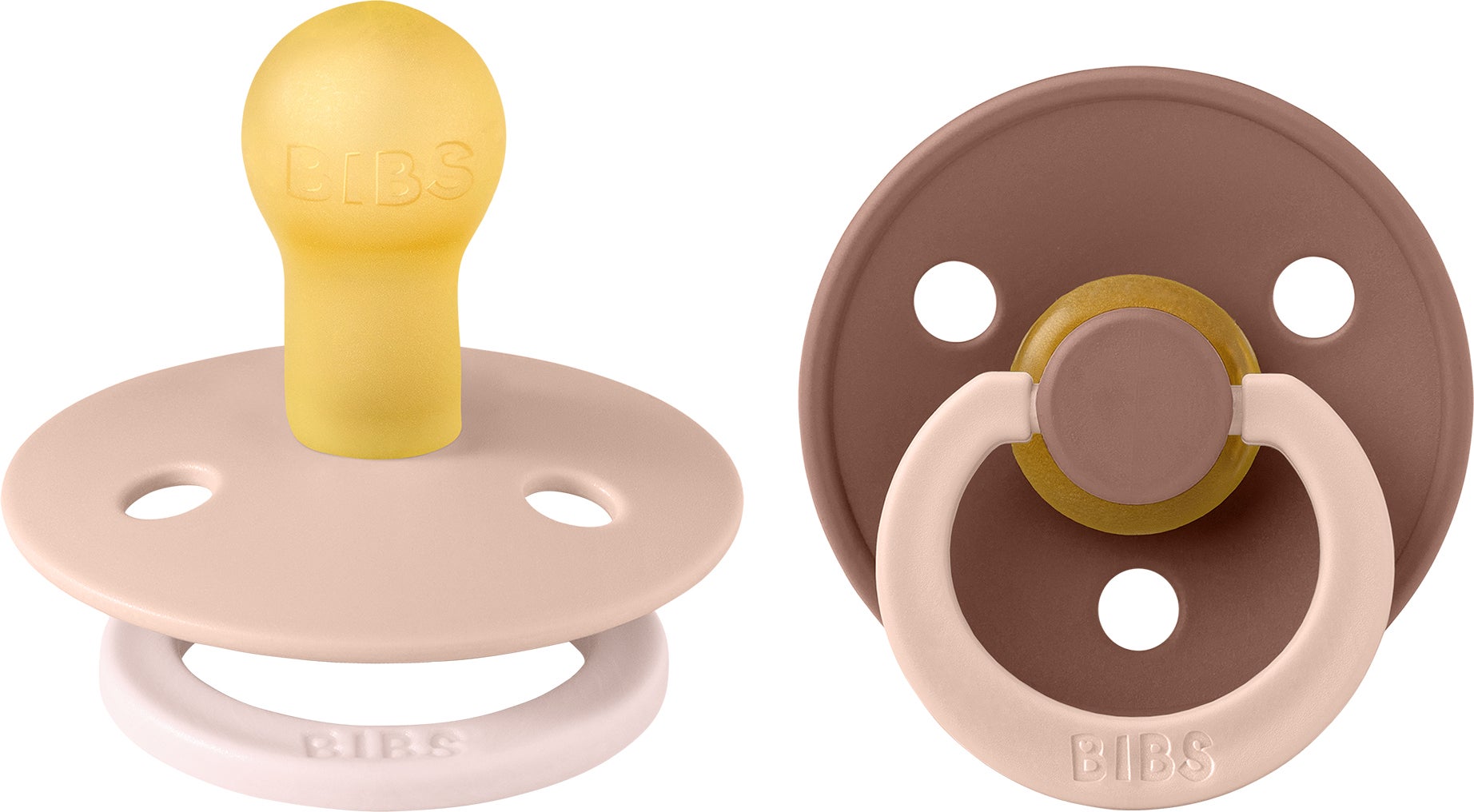 BIBS Studio Colour Fusion Schnuller 2er-Pack Größe 1, Blush Woodchuck mix BIBS Studio Colour Fusion Schnuller 2er-Pack Größe 1, Blush Woodchuck mix von BIBS