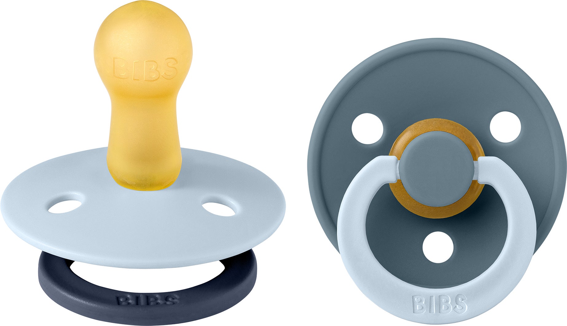 BIBS Studio Colour Fusion Schnuller 2er-Pack Größe 2, Baby Blue Petrol mix BIBS Studio Colour Fusion Schnuller 2er-Pack Größe 2, Baby Blue Petrol mix von BIBS