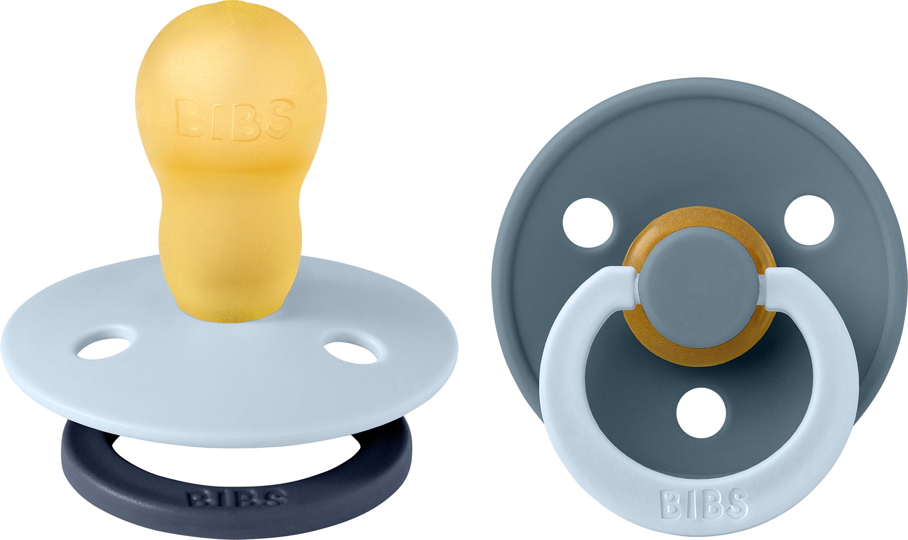 BIBS Studio Colour Fusion Schnuller 2er-Pack Größe 3, Baby Blue Petrol mix BIBS Studio Colour Fusion Schnuller 2er-Pack Größe 3, Baby Blue Petrol mix von BIBS