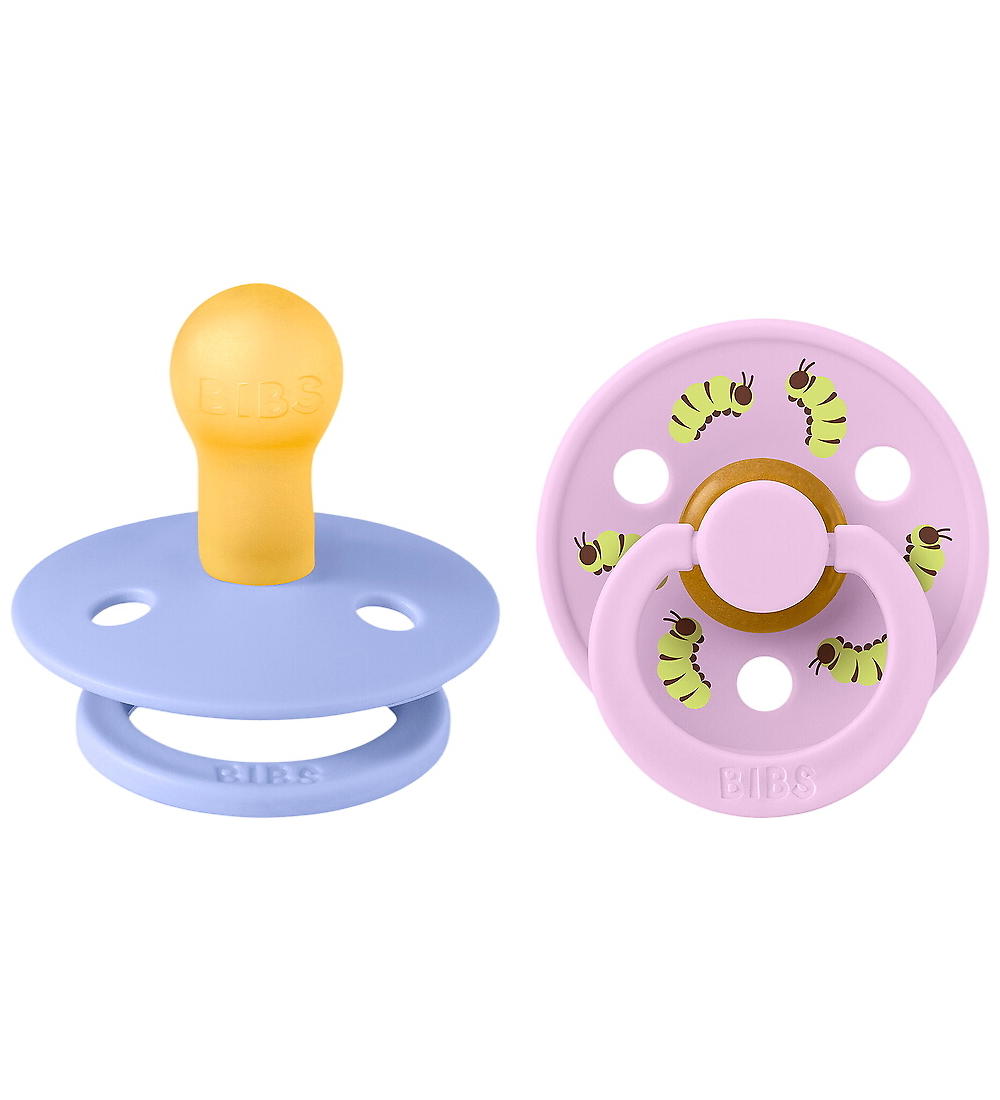 BIBS Studio Colour Schnuller - Gr. 1 - Rund - 2er-Pack - Hush/Vi - BIBS - 0-6 mt - Schnuller von BIBS