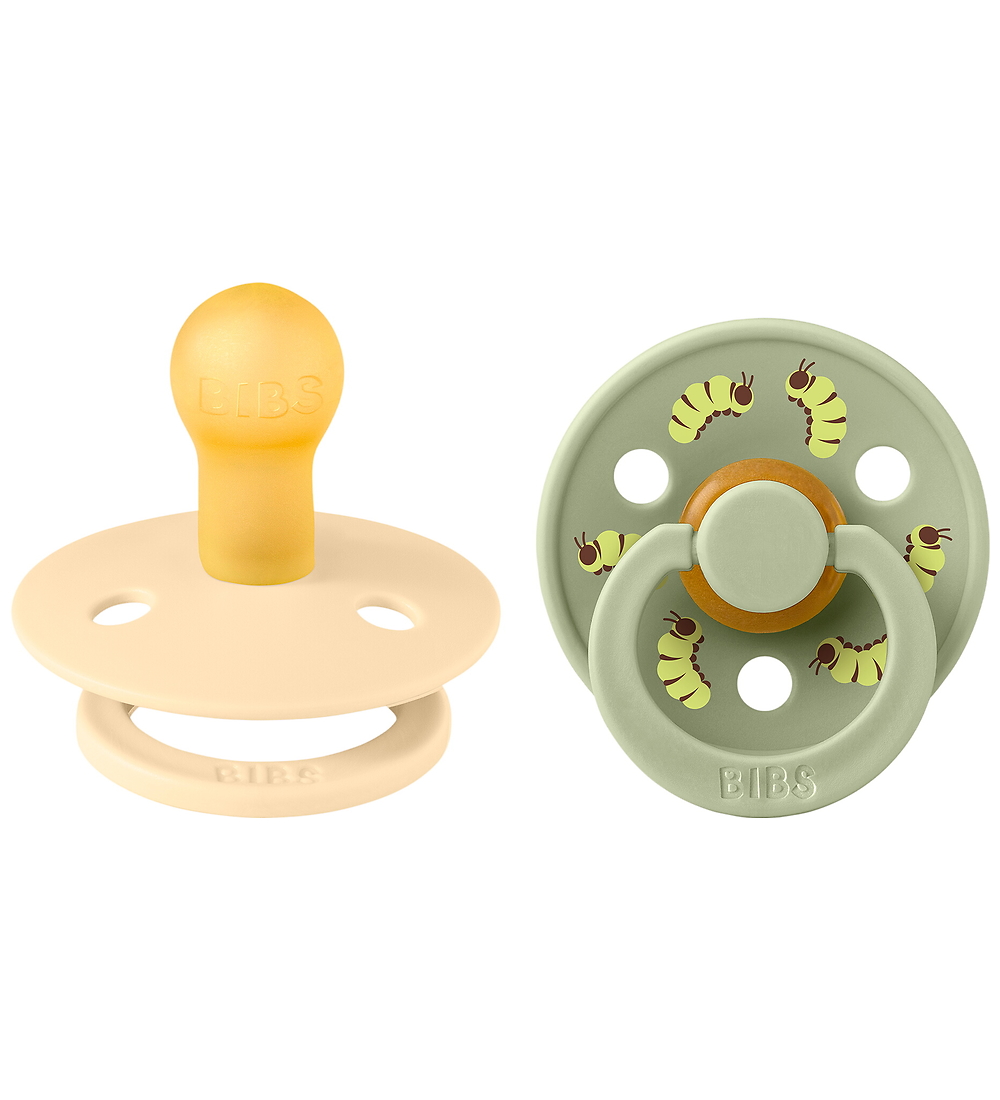 BIBS Studio Colour Schnuller - Gr. 1 - Rund - 2er-Pack - Seide/S - BIBS - 0-6 mt - Schnuller von BIBS