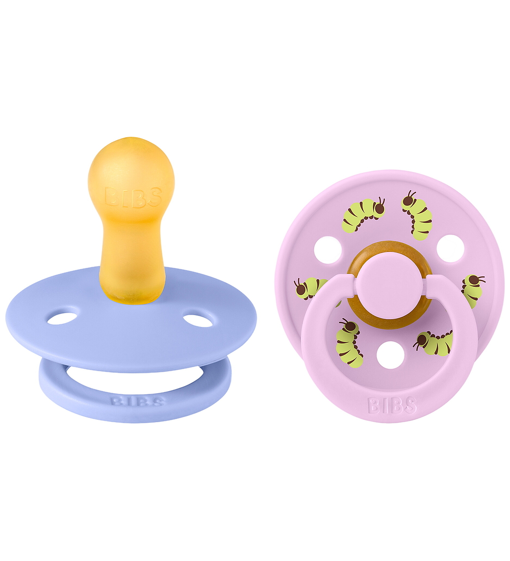 BIBS Studio Colour Schnuller - Gr. 2 - Rund - 2er-Pack - Hush/Vi - BIBS - 6-18 mt - Schnuller von BIBS